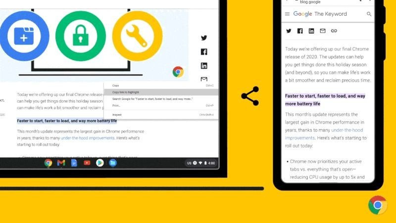 Chrome 90: Η νέα πολύ χρήσιμη λειτουργία Copy Link to Text image