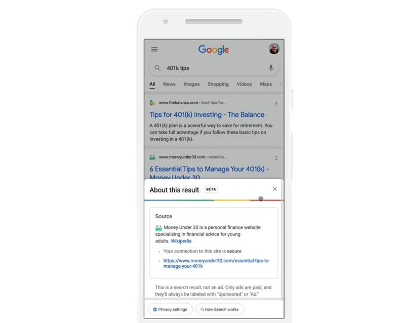 Google Search: Εμφανίζει περισσότερες πληροφορίες τις ιστοσελίδες που ετοιμάζεσαι να επισκεφθείς image