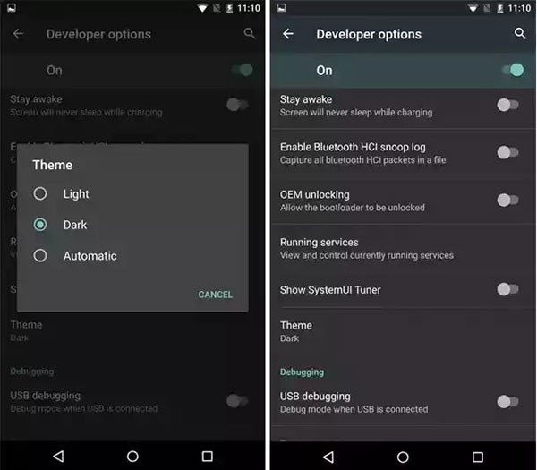 Android P: Θα φέρει μαζί του και επίσημα το Dark (ή Night) mode image