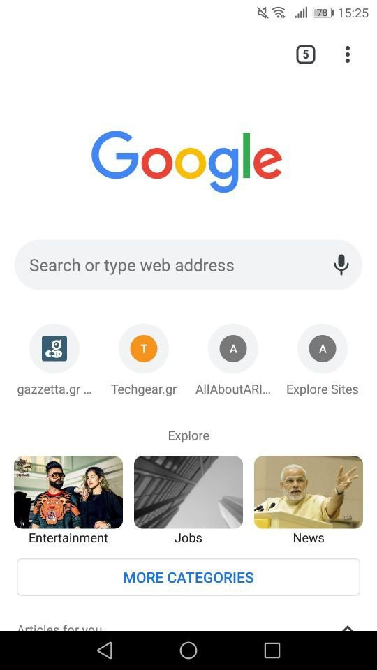 Explore: Μια νέα λειτουργία για τον Chrome browser σε συσκευές Android image