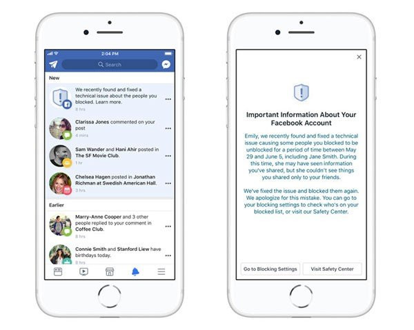 Νέο bug στο Facebook ξεμπλοκάρει τους μπλοκαρισμένους χρήστες σε 800.000 λογαριασμούς image
