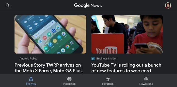 Google News: Διαθέσιμο το dark mode και σε αυτήν την εφαρμογή με τη νέα αναβάθμιση της image