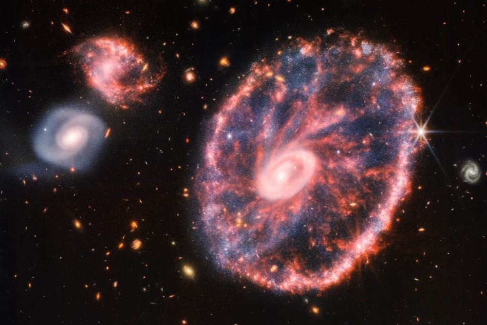 Το JWST μας δίνει μια ακόμα εντυπωσιακή λήψη από τον γαλαξία Cartwheel image