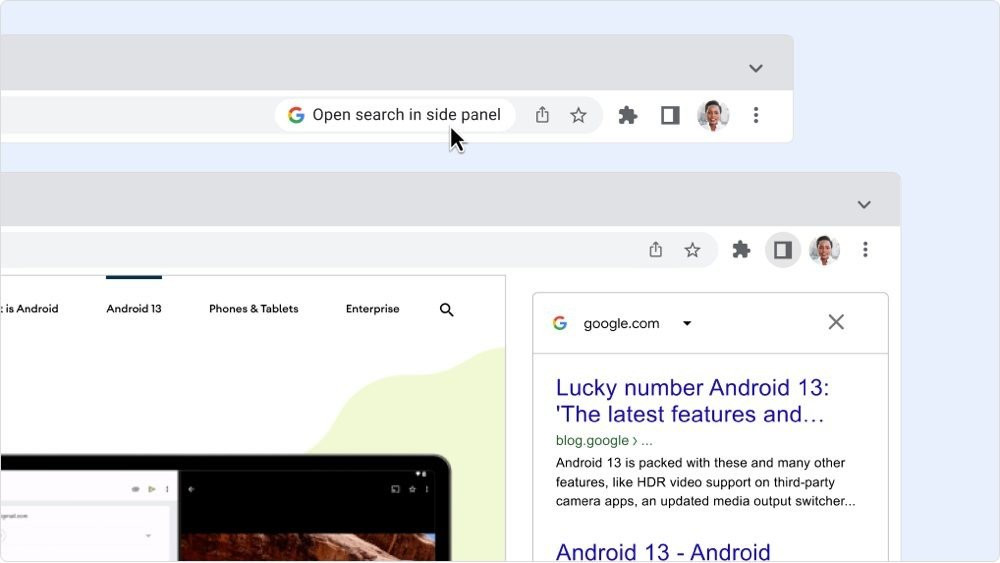 Google Chrome: Νέα sidebar για βολική αναζήτηση μέσα από τις ιστοσελίδες image