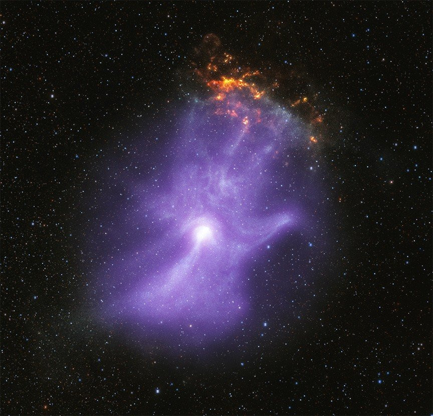 Τα τηλεσκόπια ακτίνων Χ της NASA αποκαλύπτουν ένα εντυπωσιακό «κοσμικό» χέρι image