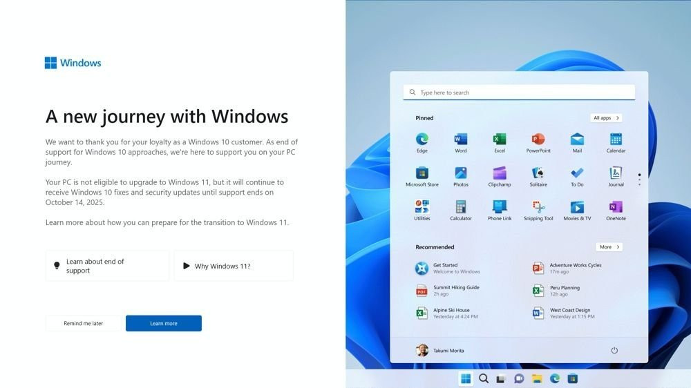 Windows 10: Η Microsoft ξεκίνησε να ενημερώνει ότι πλησιάζει το τέλος της υποστήριξης του image