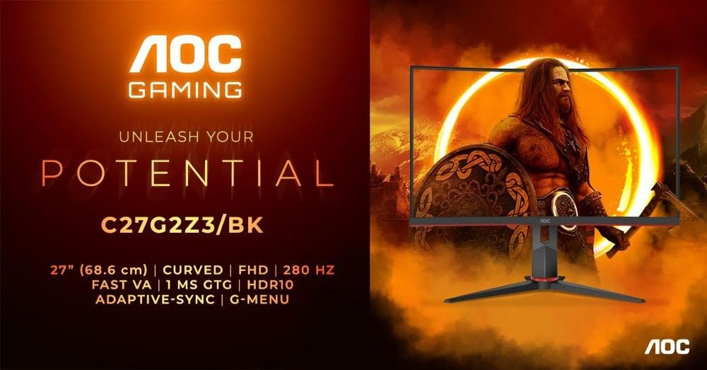 AOC GAMING C27G2Z3/BK: Νέα gaming οθόνη 280Hz στα €239 image