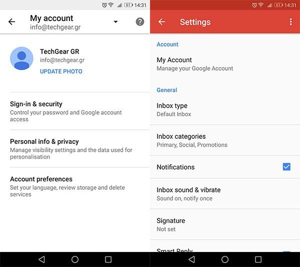 Gmail: Τώρα μπορείς να αλλάζεις ακόμη και το password σου μέσα από την εφαρμογή για Android image