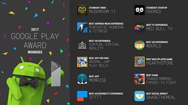 Google Play Awards 2017: Αυτές είναι οι κορυφαίες εφαρμογές/παιχνίδια για το 2017 image