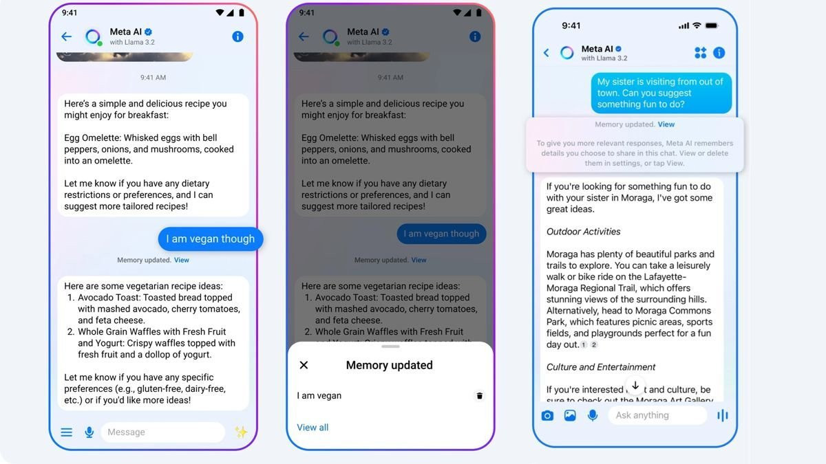 Meta AI: Γίνεται ο «φίλος» που θυμάται τα πάντα για εσάς μέσα από Facebook, Instagram και WhatsApp image