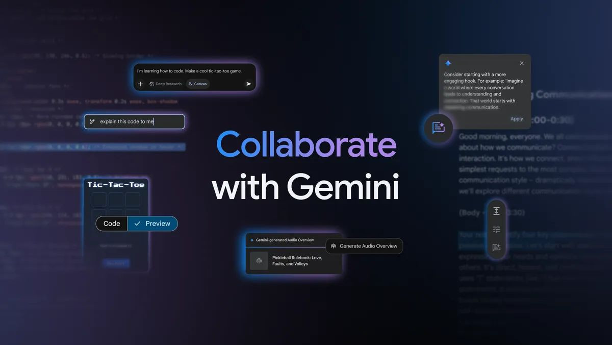 Το Gemini AI μετατρέπει τα έγγραφα σε podcasts και αποκτά νέα χαρακτηριστικά image