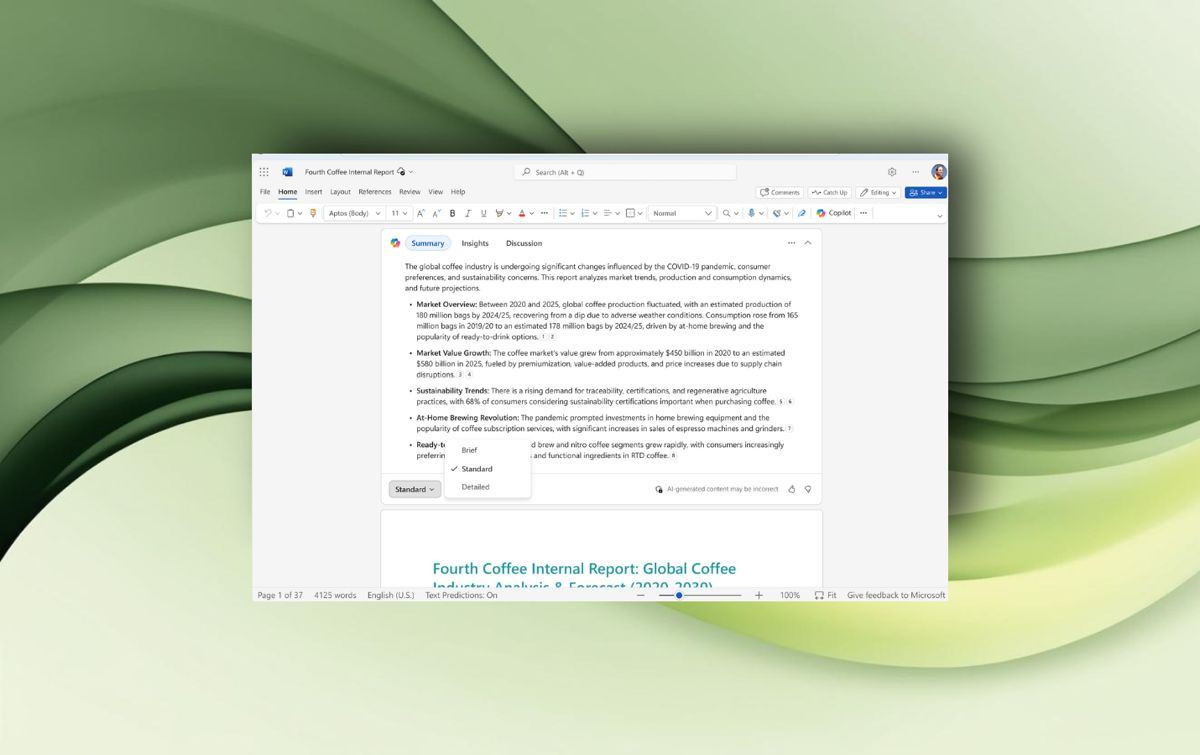 Microsoft Word: Πλέον μπορείς να παίρνεις περίληψη από πολύ μεγάλα έγγραφα image