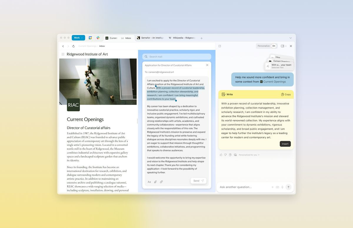 Dia: Ο νέος AI browser διαθέσιμος δωρεάν για Mac image