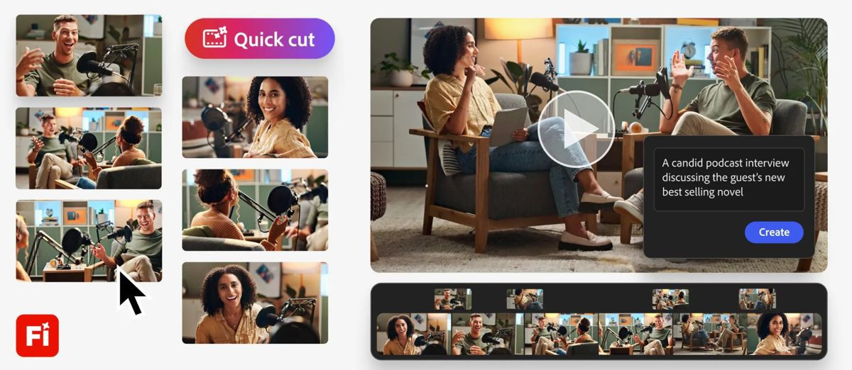 Adobe Firefly Quick Cut: Η νέα λειτουργία AI που μοντάρει αυτόματα το πρώτο draft των βίντεο image