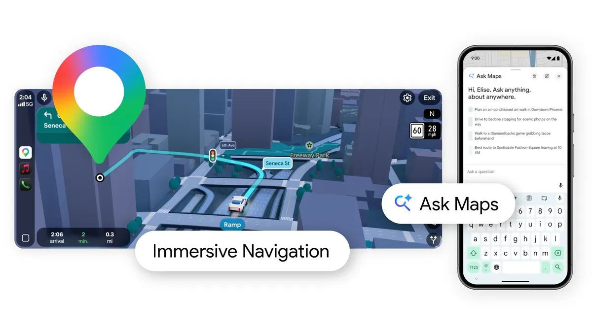 Η μεγαλύτερη αναβάθμιση του Google Maps την τελευταία δεκαετία: 3D πλοήγηση και AI αναζήτηση image