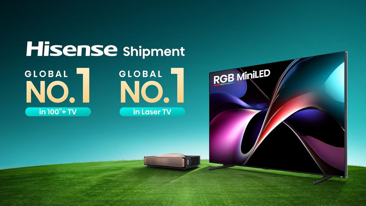 Hisense: Πρώτη παγκοσμίως στις τηλεοράσεις 100"+ με μερίδιο 57,1% image
