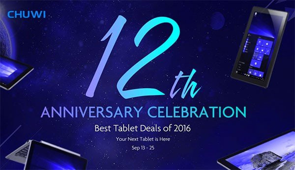 12 χρόνια Chuwi με αξιόλογες εκπτώσεις σε όλα τα tablets της εταιρείας image
