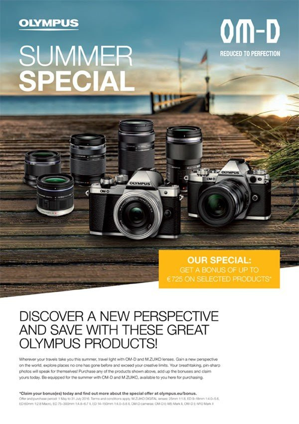Olympus Cashback: Επιστροφή έως και €725 για αγορές μηχανών OM-D και φακών M.ZUIKO DIGITAL image