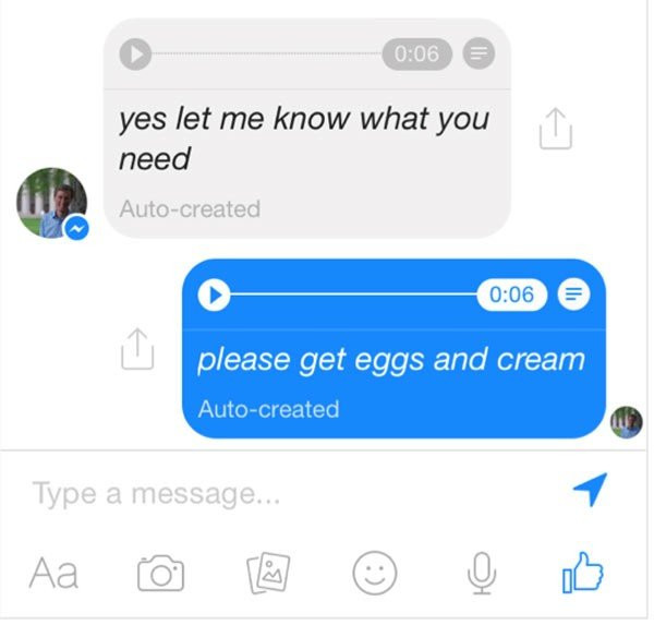 Facebook Messenger: Δοκιμή λειτουργίας για την αυτόματη μεταγραφή φωνητικού μηνύματος σε κείμενο image