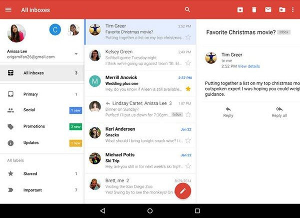 Ενοποιημένο Inbox στην εφαρμογή Gmail και φωτογραφίες/videos από το Google+ στο Drive image