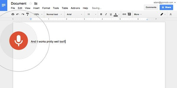 Google Docs: Φωνητική υποβολή κειμένου (και στα Ελληνικά) και λειτουργία αναζήτησης [Videos] image