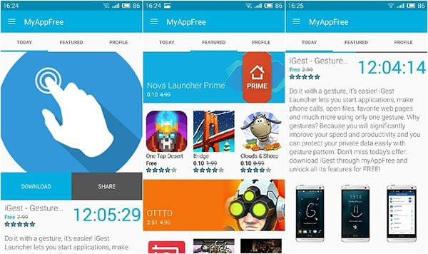 myAppFree: Διαθέσιμη δωρεάν η εφαρμογή που σου δίνει...δωρεάν εφαρμογές για συσκευές Android image