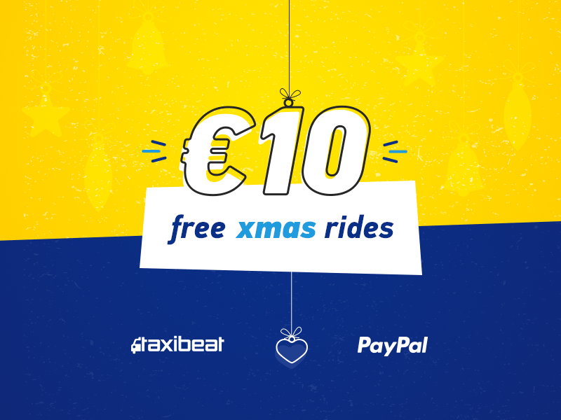 Συνεργασία Taxibeat και Paypal που φέρνει δωρεάν διαδρομές ταξί στην Αθήνα για τα Χριστούγεννα image