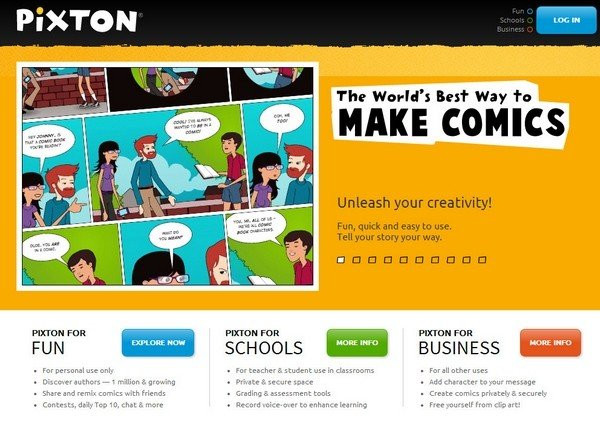 Pixton: Νέα δωρεάν και εύκολη στη χρήση υπηρεσία για να δημιουργείς τα δικά σου comics image