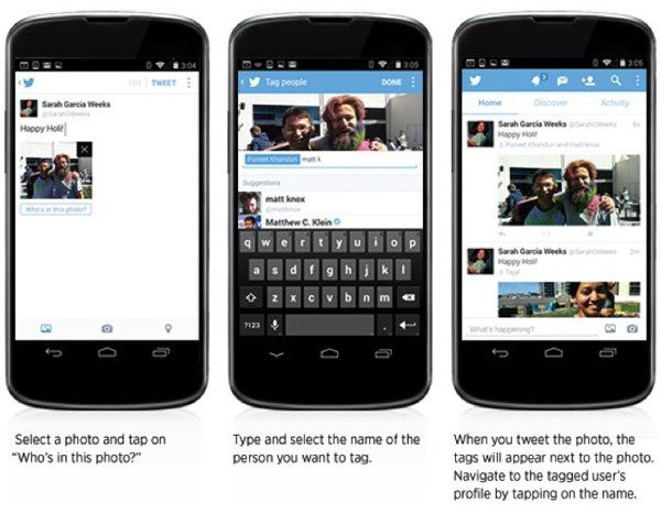 Twitter: Νέα δυνατότητα tagging (έως 10 άτομα), πολλαπλές φωτογραφίες και "Share" αντί "Retweet"! image