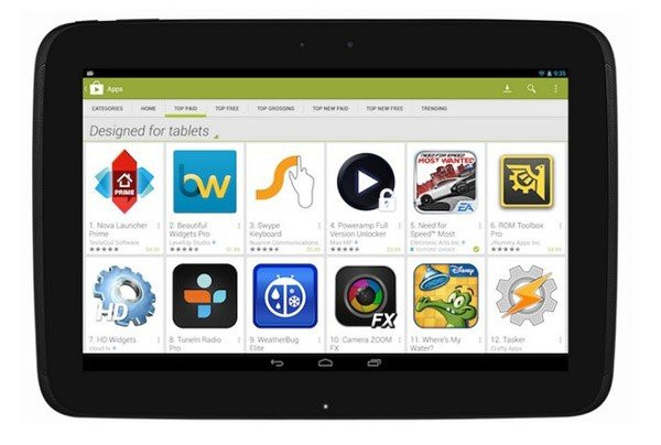Google Play: Ξεκινά το λανσάρισμα της κατηγορίας "Designed for Tablets" image