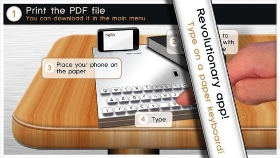 Paper Keyboard: Εκτύπωσε το δικό σου πληκτρολόγιο για iPhone σε χαρτί image