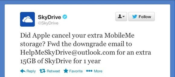 Η Microsoft προσφέρει δωρεάν 15GB στο SkyDrive για έναν χρόνο σε χρήστες iCloud image