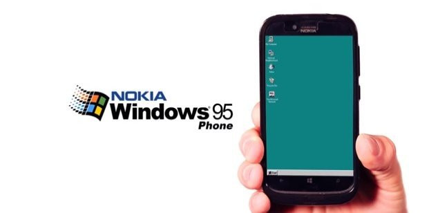Microsoft και Nokia παρουσιάζουν το ...Nokia Windows 95 Phone [Humor] image