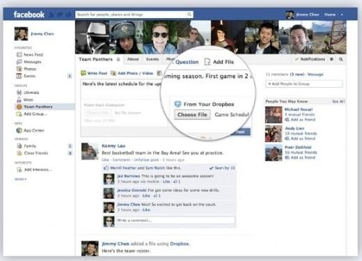 Ενσωμάτωση Dropbox στα Facebook Groups image