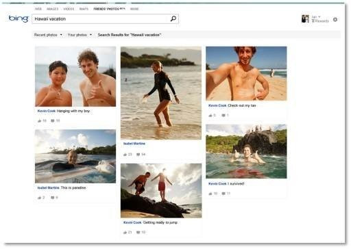 Bing: Νέα δυνατότητα εμφάνισης και αναζήτησης των φωτογραφιών του Facebook image