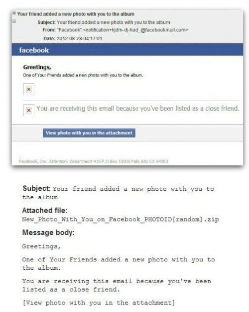 Σας επισήμανε κάποιος σε photo και λάβατε mail από το Facebook; Δώστε λίγη προσοχή παρακάτω: image