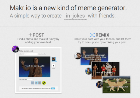 Makr.io, νέα ιστοσελίδα δημιουργίας memes από τους ιδρυτές του Diaspora image