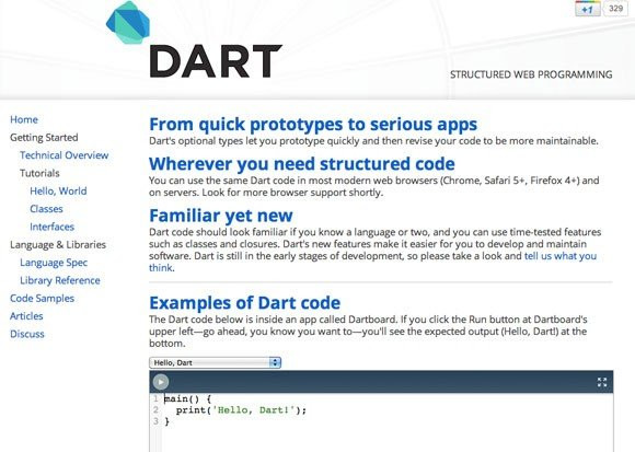 Διαθέσιμη η γλώσσα προγραμματισμού DART της Google image
