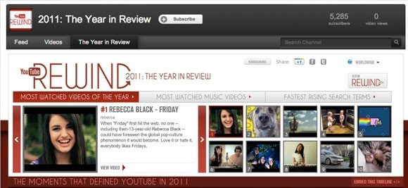 YouTube Year in Review 2011, η ανασκόπηση της χρονιάς image