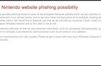 Κλειστές αρκετές ιστοσελίδες της Nintendo Europe λόγω επίθεσης phishing! image