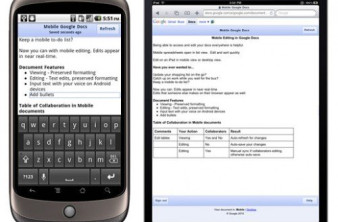 Google Docs: Επεξεργασία και από τους mobile browsers! image