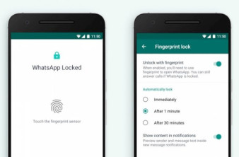 WhatsApp: Δυνατότητα ξεκλειδώματος με δακτυλικό αποτύπωμα και στις συσκευές Android image