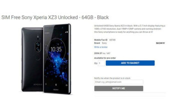 Sony Xperia XZ3: Διέρρευσε η σελίδα προϊόντος με τα τεχνικά χαρακτηριστικά και την τιμή του image