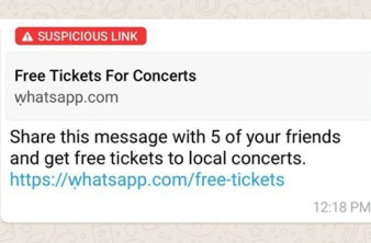 WhatsApp: Ενημερώνει και για πιθανά κακόβουλα links που περιέχονται σε προωθημένα μηνύματα image