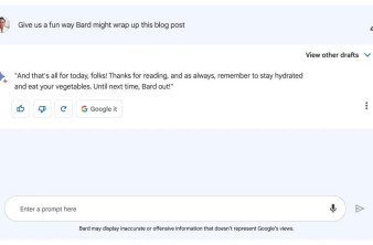 Bard: Το chatbot της Google άνοιξε επίσημα, αλλά μόνο για ΗΠΑ και Ηνωμένο Βασίλειο image