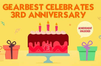 Επέτειος 3 χρόνων για το Gearbest με τρελές εκπτώσεις και πλούσια δώρα για όλους image