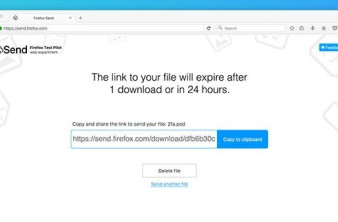 Mozilla Send: Υπηρεσία αποστολής μεγάλων αρχείων με αυτόματη διαγραφή μετά το πρώτο download! [Video] image