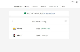 Νέο εργαλείο ασφαλείας της Google σου δείχνει ποιες συσκευές χρησιμοποιούν τον λογαριασμό σου image