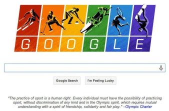 Google Doodle εναντίον των αντι-ομοφυλοφιλικών νόμων της Ρωσίας ενόψει των Χειμερινών Ολυμπιακών Αγώνων του Sochi image