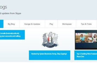 Επίθεση της Syrian Electronic Army στους social λογαριασμούς του Skype με αναρτήσεις κατά της Microsoft image